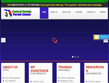 Tablet Screenshot of centralfloridaparentcenter.org